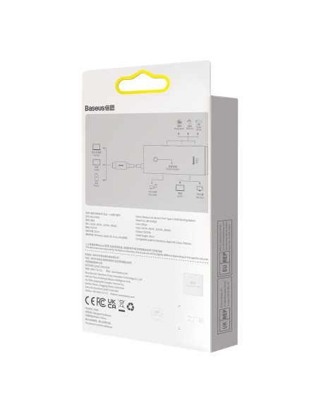 Lite serijos HUB adapteris USB-C HDMI 4x USB 3.0 20cm juodas Lite serijos HUB adapteris USB-C HDMI 4x USB 3.0 20cm juodas
