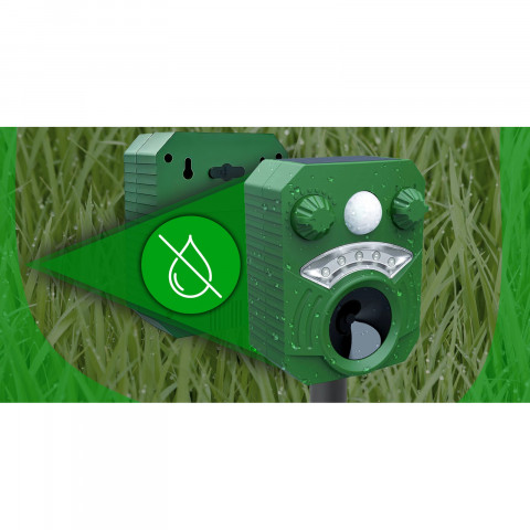 
Ultragarsinis saulės šviesos gyvūnų atbaidiklis graužikams, kiaunės, pelėms
