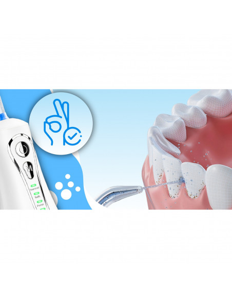 
Dantų irigatorius, belaidis, 4 režimai, 7 antgaliai, 300 ml - rinkinys
