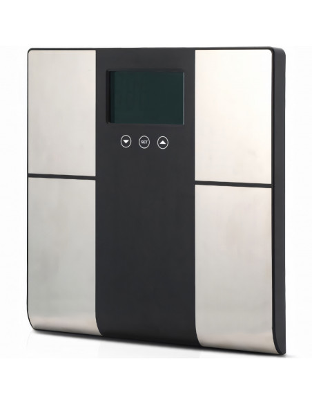 
Analitinės vonios svarstyklės su riebalų, vandens, raumenų, KMI, kcal ir LCD ekranu, iki 225 kg matavimo funkcija

