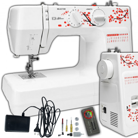 
Namų siuvimo mašina 48 dygsnių modeliai su priedais - rinkinys
