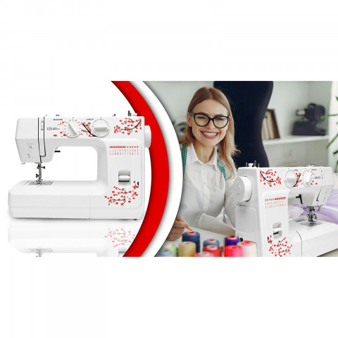 
Namų siuvimo mašina 48 dygsnių modeliai su priedais - rinkinys
