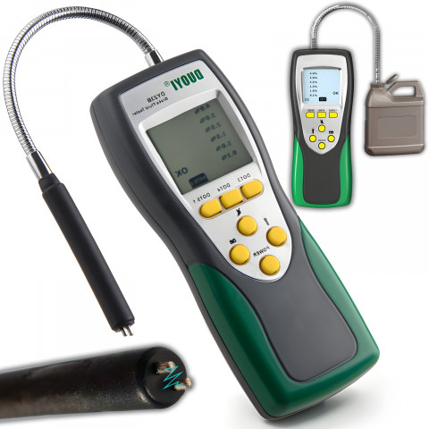 
DOT3 / DOT4 / DOT5.1 stabdžių skysčio testeris su zondu ir LCD ekranu
