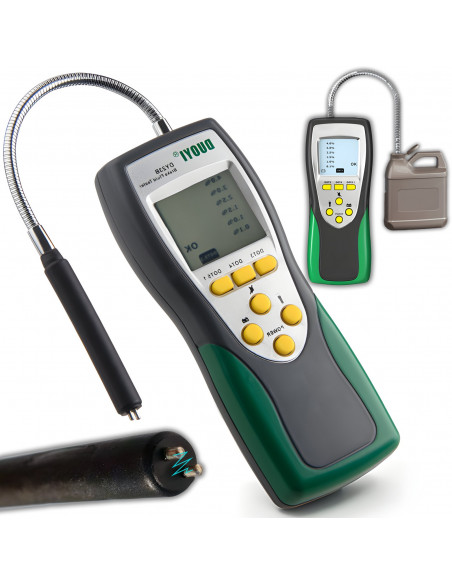 
DOT3 / DOT4 / DOT5.1 stabdžių skysčio testeris su zondu ir LCD ekranu
