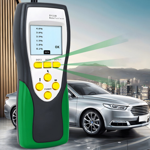 
DOT3 / DOT4 / DOT5.1 stabdžių skysčio testeris su zondu ir LCD ekranu
