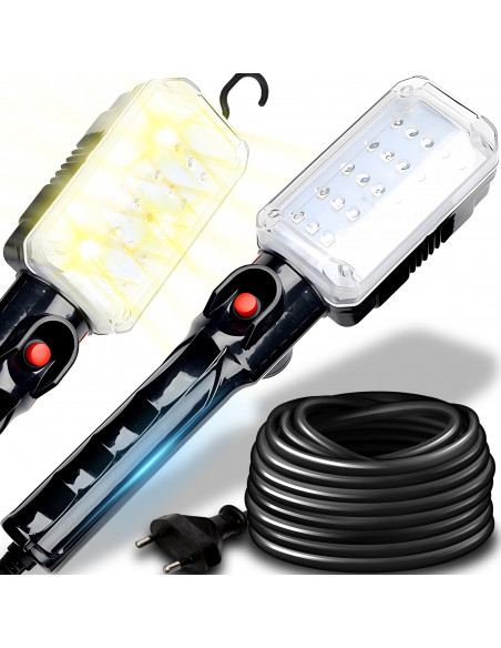 
Dirbtuvės darbo lempa su magnetiniu kabliu, 20 LED, 1500 lm
