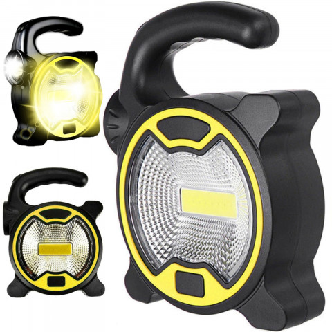 
Baterijomis maitinamas LED darbo žibintas turistams iki 120 m atstumu
