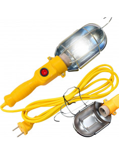 
Dirbtuvių kanalo šviestuvas su E27 sriegiu ir 10 m laidu
