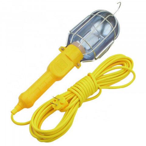 
Dirbtuvių kanalo šviestuvas su E27 sriegiu ir 10 m laidu
