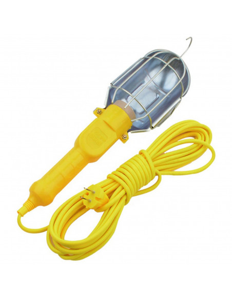 
Dirbtuvių kanalo šviestuvas su E27 sriegiu ir 10 m laidu
