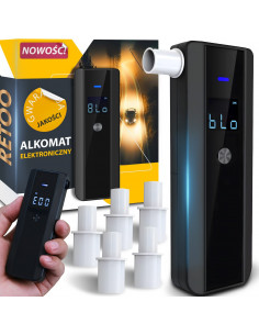 
Puslaidininkinis elektroninis alkotesteris su 5 kandikliais
