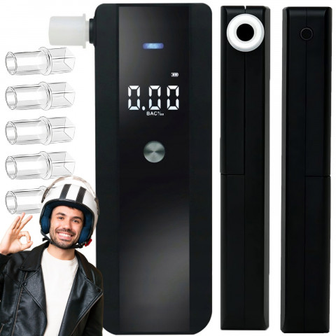 
Puslaidininkinis elektroninis alkotesteris su 5 kandikliais
