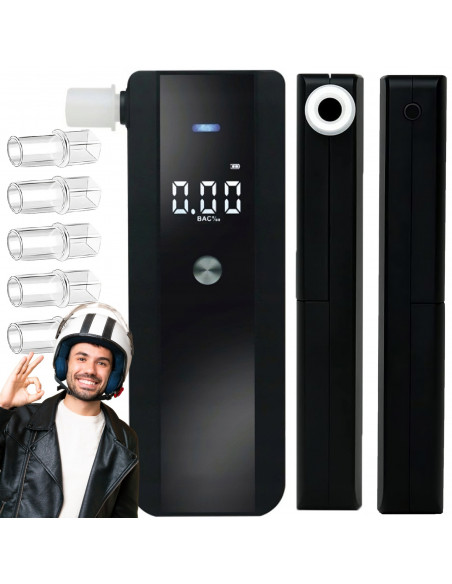 
Puslaidininkinis elektroninis alkotesteris su 5 kandikliais
