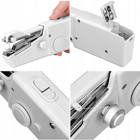 
Mini nešiojama rankinė baterijomis maitinama siuvimo mašina
