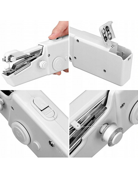 
Mini nešiojama rankinė baterijomis maitinama siuvimo mašina
