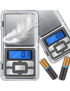 
Nešiojamos baterijomis maitinamos papuošalų svarstyklės LCD 200 g / 0,01 g
