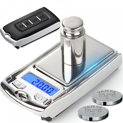 
Mini tikslios juvelyrinės svarstyklės KEY LCD 100 g / 0,01 g
