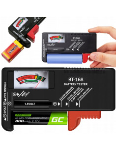 
Analoginis akumuliatoriaus matuoklio testeris R6 / R3 / R14 / R20 / CR / R9
