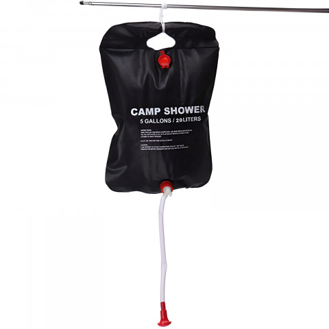 
Saulės energija varomas dušas stovyklavimui, stovyklavimui ar naudojimui lauke, 20 l
