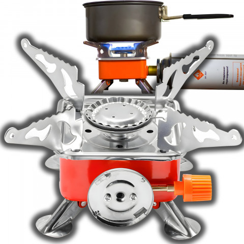 
Sulankstoma dujinė turistinė viryklė kasetėms 100 g/ h 2800 W
