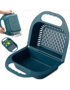 
Kiaurasamtis, sietelis, kiaurasamtis, sulankstomas kriauklės sietelis su rankenomis
