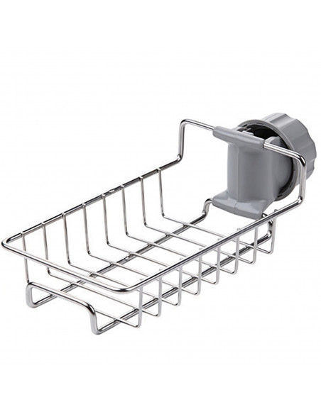 
Kriauklės maišytuvo lentynėlė kempinėms, pritvirtinta prie kriauklės
