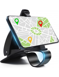 
Automobilinis telefono laikiklis su segtuku, skirtas prietaisų skydeliui (4-6,5 colių).
