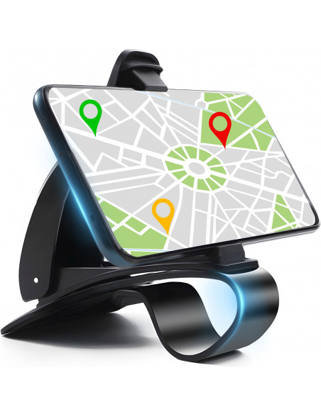 
Automobilinis telefono laikiklis su segtuku, skirtas prietaisų skydeliui (4-6,5 colių).
