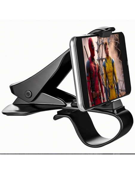 
Automobilinis telefono laikiklis su segtuku, skirtas prietaisų skydeliui (4-6,5 colių).
