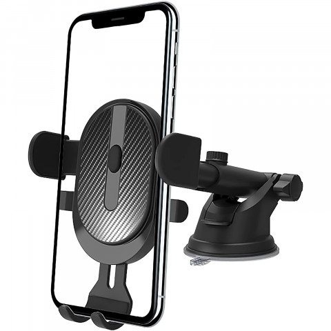 
Automobilinis telefono laikiklis prietaisų skydeliui, priekiniam stiklui, 4-8 colių
