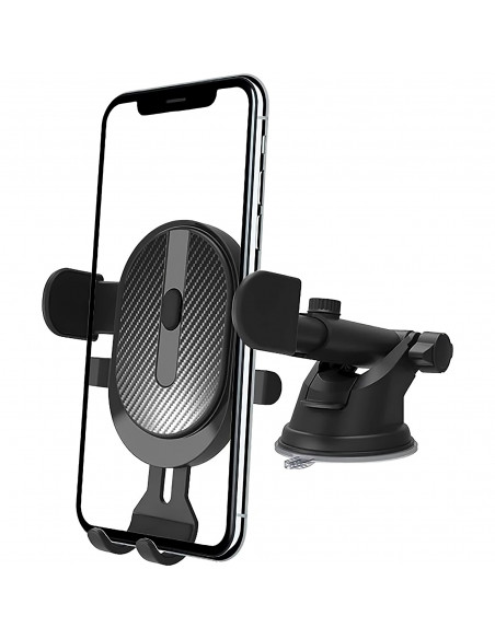 
Automobilinis telefono laikiklis prietaisų skydeliui, priekiniam stiklui, 4-8 colių
