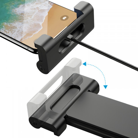 
Teleskopinis automobilio galvos atramos laikiklis telefonui ir planšetiniam kompiuteriui
