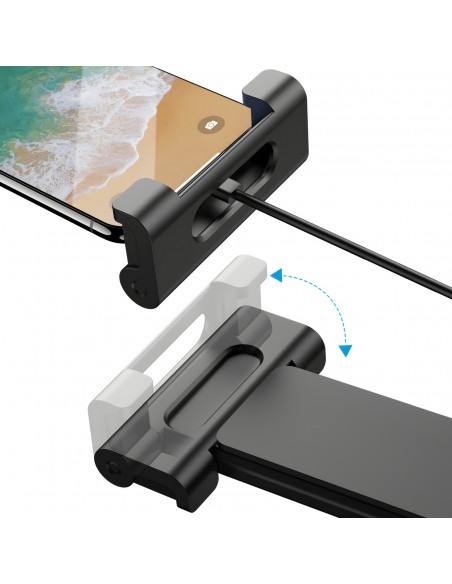 
Teleskopinis automobilio galvos atramos laikiklis telefonui ir planšetiniam kompiuteriui
