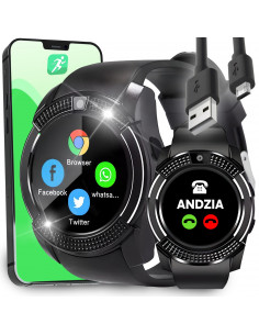 
Išmanusis laikrodis, daugiafunkcis SIM kortelės laikrodis su „Bluetooth“ microSD kamera
