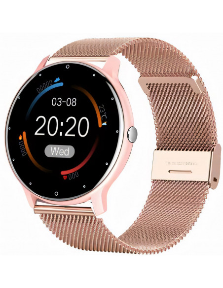 
Išmanusis laikrodis moterims, atsparus vandeniui, žingsniamatis, širdies ritmo matavimas, IPS 1.28& 39 & 39 