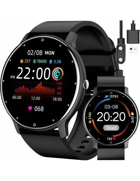 
Išmanusis laikrodis, sportinis laikrodis, skambučiai, širdies ritmo matuoklis, kraujospūdis, EKG, muzika, BT
