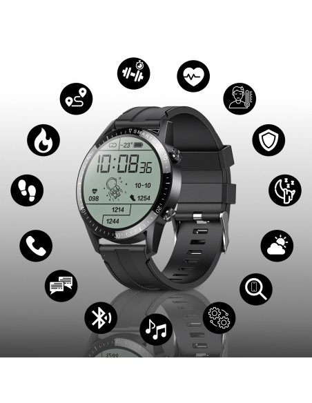 
Išmanusis vyriškas daugiafunkcis laikrodis SPORT HEALTH 46 mm
