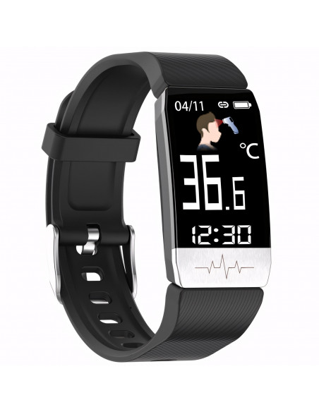 
Išmanusis sportinis laikrodis su miego stebėjimo funkcija, atspariu vandeniui, BT + dirželiai
