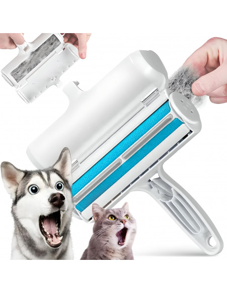 
Cilinderinis šepetys šunų ir kačių plaukams šalinti nuo drabužių, apmušalų ir kilimų
