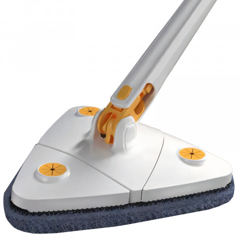 
360° besisukanti trikampė šluostė su automatiniu gręžimu ir teleskopine sistema
