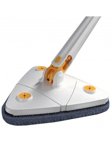 
360° besisukanti trikampė šluostė su automatiniu gręžimu ir teleskopine sistema
