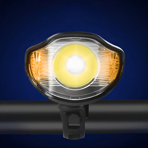 
Įkraunamas dviračio žibintas vairui su skaitikliu ir skambučiu, atsparus vandeniui, 300 lm
