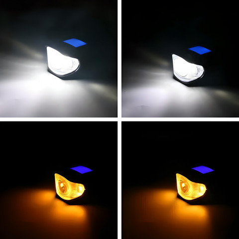 
Įkraunamas dviračio žibintas vairui su skaitikliu ir skambučiu, atsparus vandeniui, 300 lm
