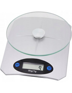 
LCD elektroninės virtuvės svarstyklės 1-5000 g / 1 g
