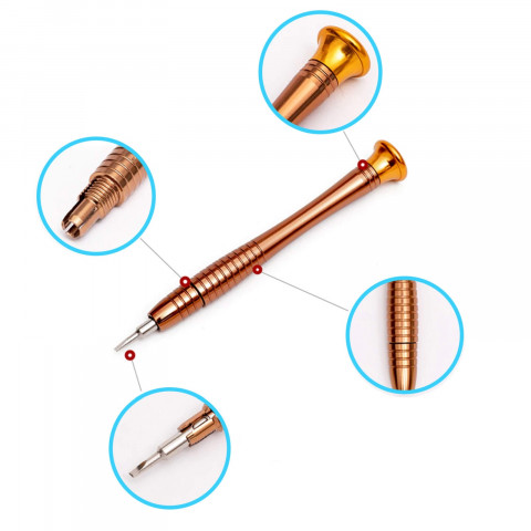 
Tikslių atsuktuvų rinkinys, rankena, 24 antgaliai
