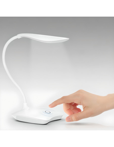 
Lietimui jautrus mokyklinis stalo šviestuvas skaitymui ir mokymuisi, 3 ryškumo lygiai, 14 LED USB
