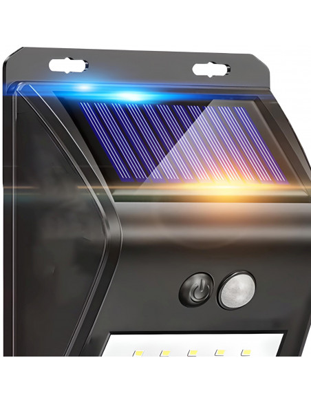 
Saulės energija varomas lauko sodo šviestuvas su prieblandos judesio jutikliais, 20 LED
