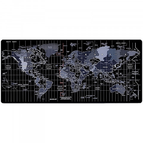 
Žaidimų stalo pelės kilimėlis XXL 80 x 30 cm - pasaulio žemėlapis
