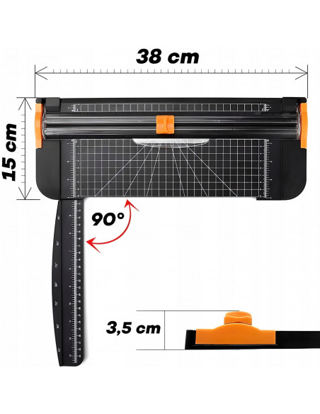 
Giljotinos pjaustytuvas popieriaus pjaustymui A3 A4 A5 A6
