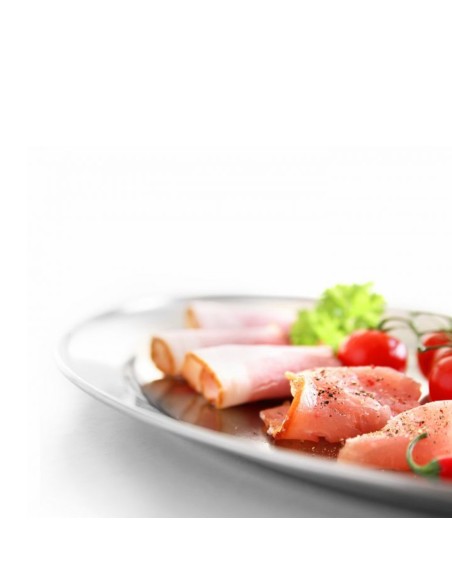 Plieninis padėklas mėsai ir dešroms, ovalus, ilgis 24 cm - Hendi 404102